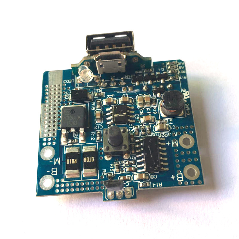 四川便携式果汁机单节3.7V线路板带温控 充电宝 蜂鸣器PCBA电路板开发